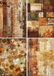 Autumn Textures 4 pack Vellum Paper