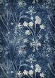 Indigo botanical III Vellum Paper